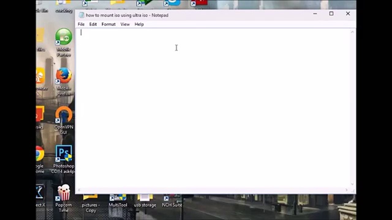 make bootable windows 10 0n pc hard drive or Mount Iso files using ultraiso