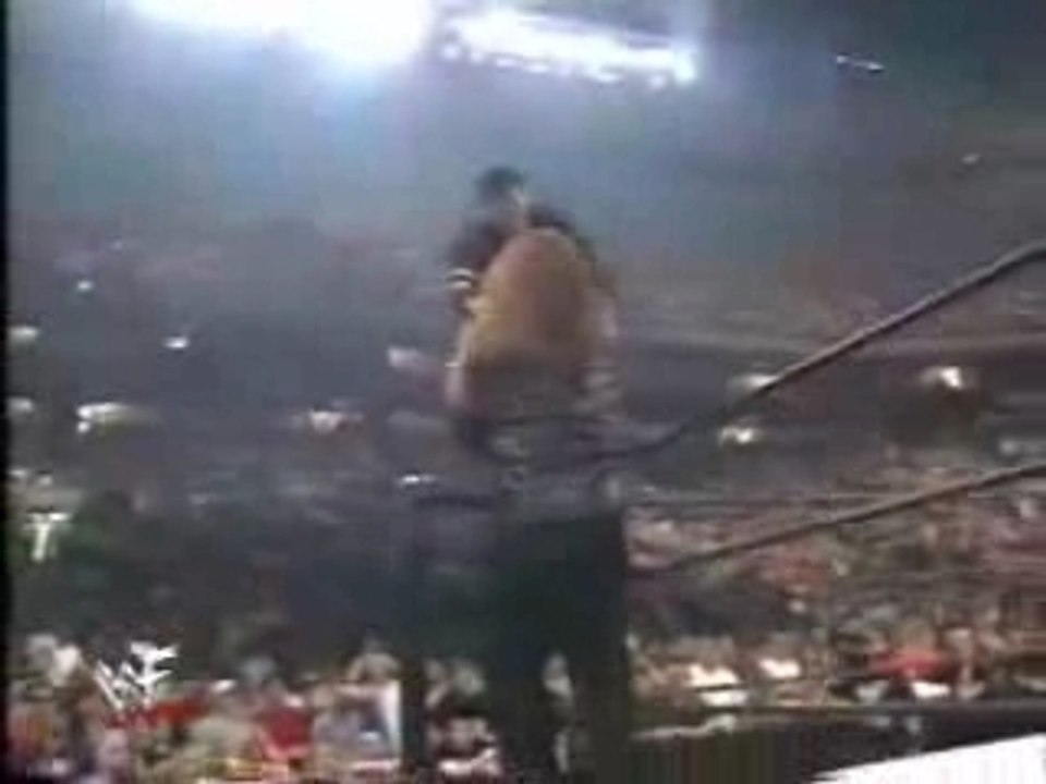 Undertaker Chokeslams Shane trough table