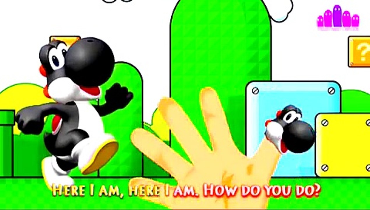 Yoshi Super Mario Finger Family   Finger Family Cartoon   Nursery Rhyme   Full Animation