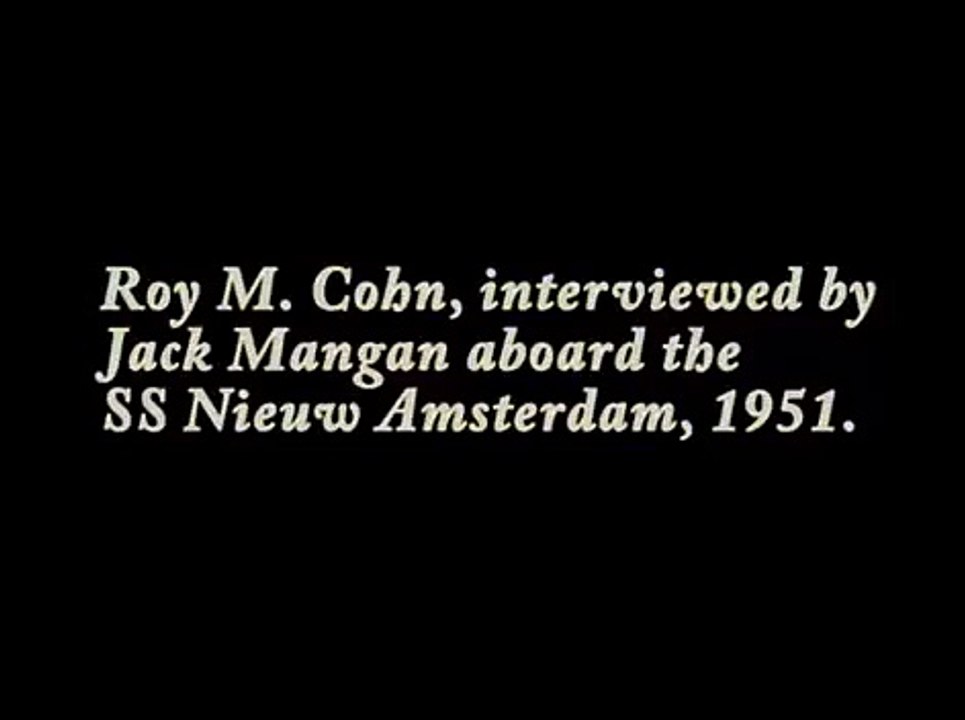 Roy Cohn interview 1951
