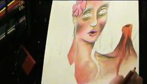 Mother Earth (Speed paint) Colored Pencil, Watercolor