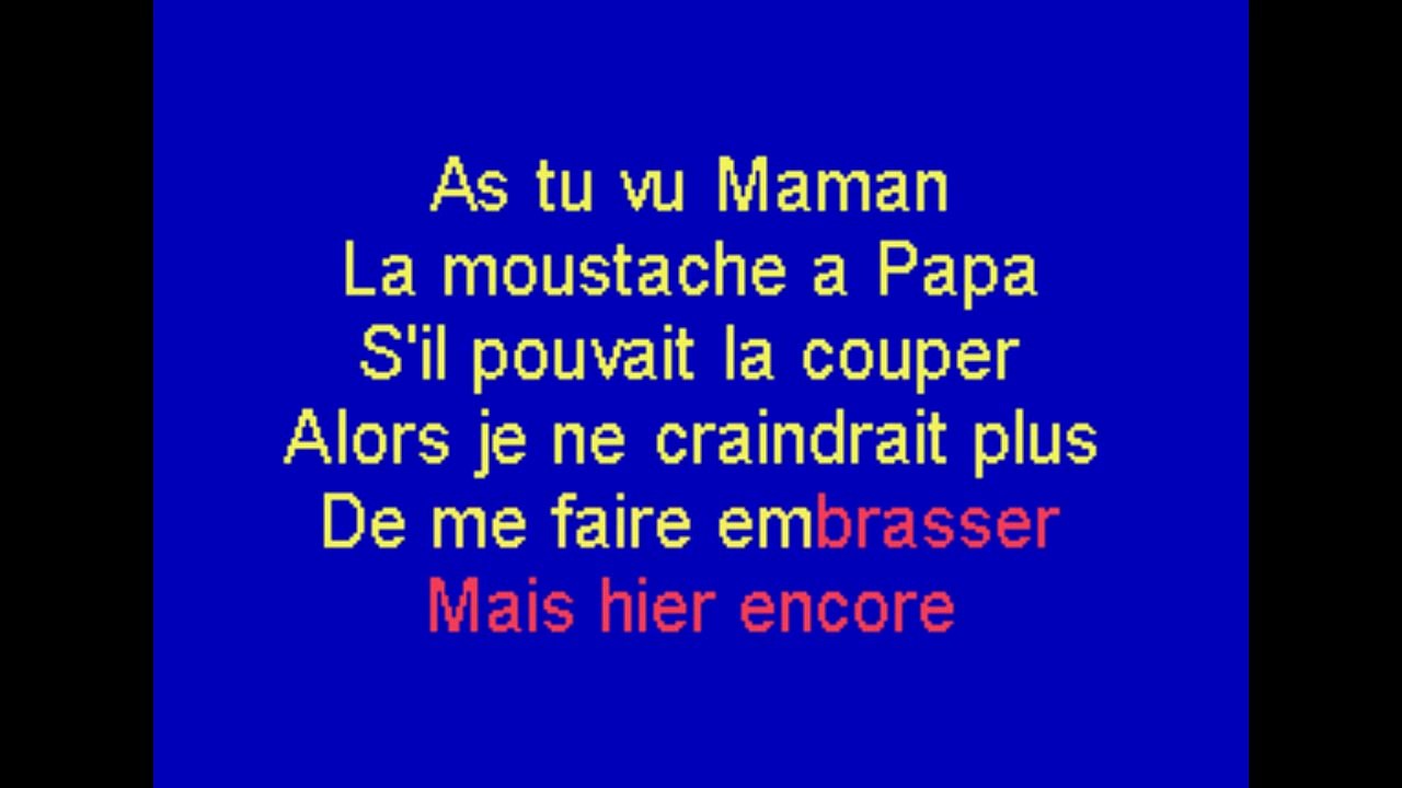 LA MOUSTACHE A PAPA   CARMEN CAMPAGNE