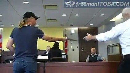 freeman in court - judge bows to Sovereign - Canada