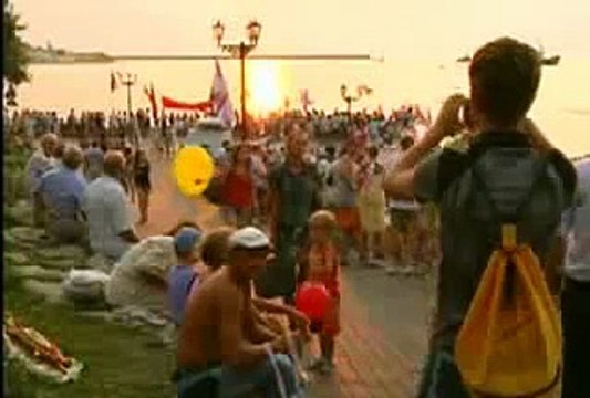 Как встречали крейсер Москва в Севастополе. ТК Интер