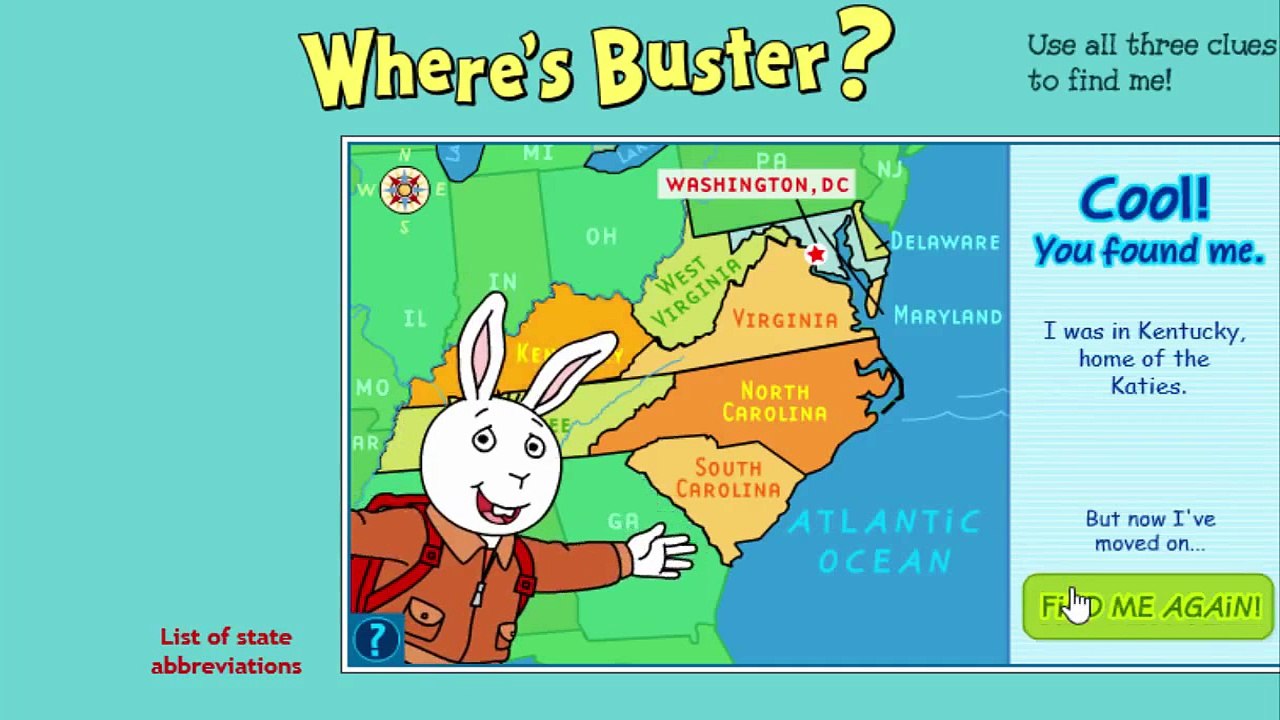 Arthur Wheres Buster Cartoon Animation PBS Kids...