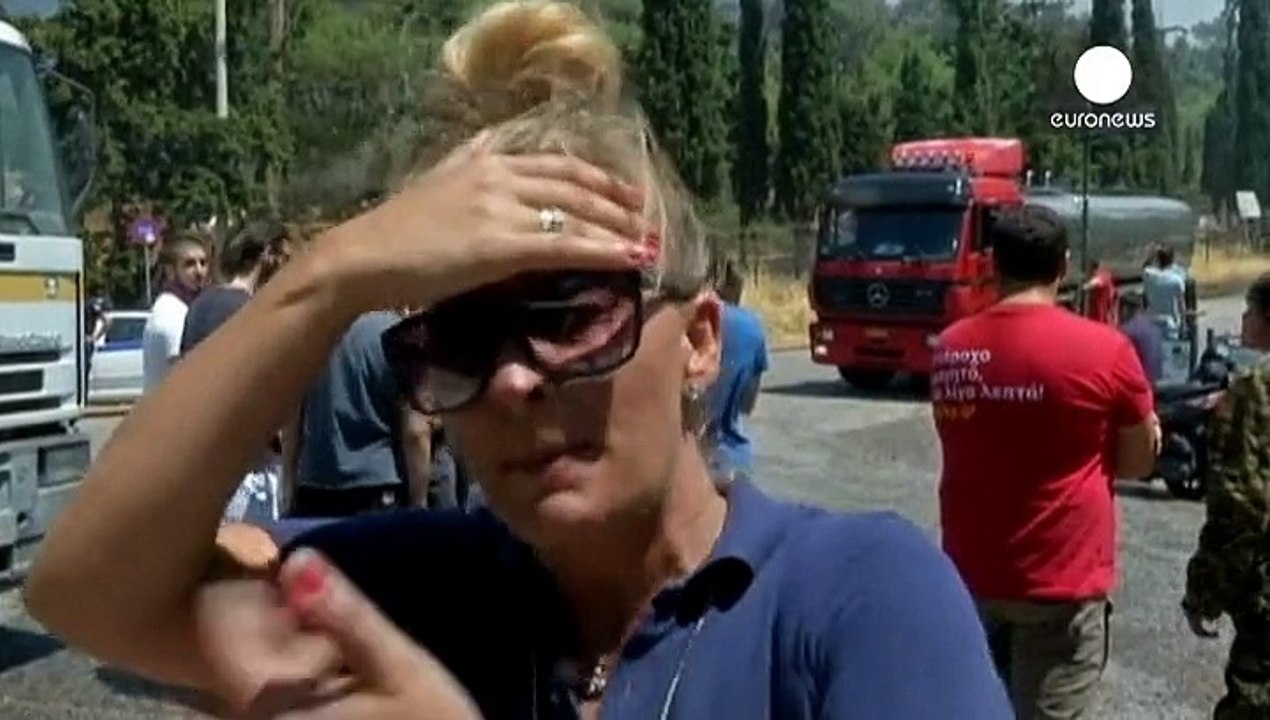 Residents flee as strong winds fuel spread of Greece wildfires