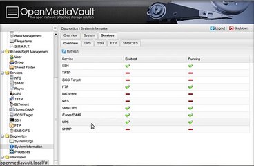 OpenMediaVault - UPS (Uninterruptible Power Supply) plugin