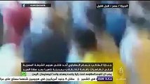 جنازة الطالب حسام العقباوي أحد قتلى هجوم الشرطة المصرية على تظاهرات رافضة للانقلاب بمدينة ناهيا بعد صلاة العيد
