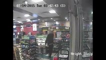 Knife Wielding Criminal Wearing a Mouse Head Robs Liquor Store