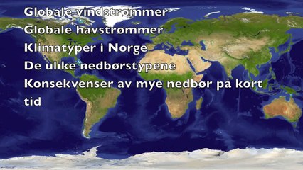 Geografi - vær og klima i Norge