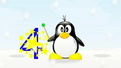 Cartoon for kids: lean to count from 1 to 20 with this little penguin!