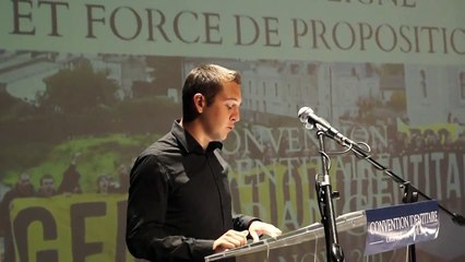Discours d'Arnaud Delrieux (Génération Identitaire) à la Convention Identitaire 2012