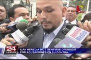 Ilan Heredia dice sentirse ofendido por acusaciones en su contra