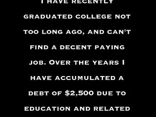 Please Help Pay Off My Debt!!!