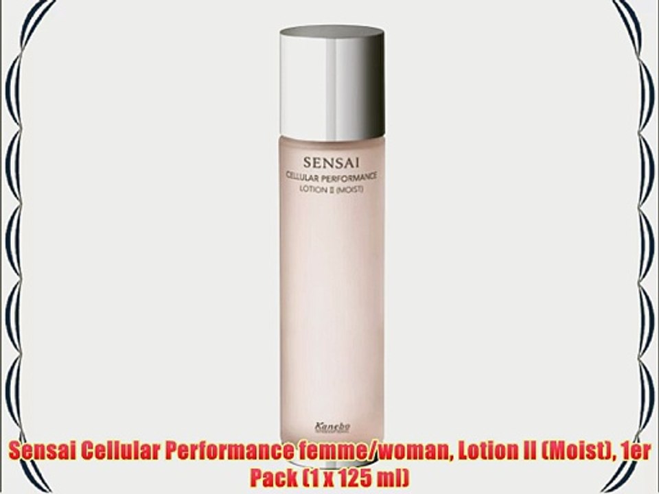Sensai Cellular Performance femme/woman Lotion ll (Moist) 1er Pack (1 x 125 ml)