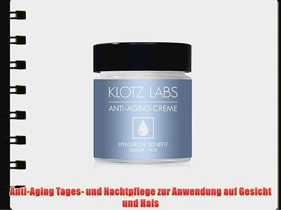 Klotz Labs Hyaluron Benefit Anti-Aging Creme 1er Pack (1 x 30 ml)