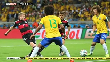 Brazil vs Germany 1-7 Semi Final Highlights and public reaction