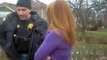 Obama's America - Fascist Cop Violates Constitutional Rights of a Woman on her Own Property