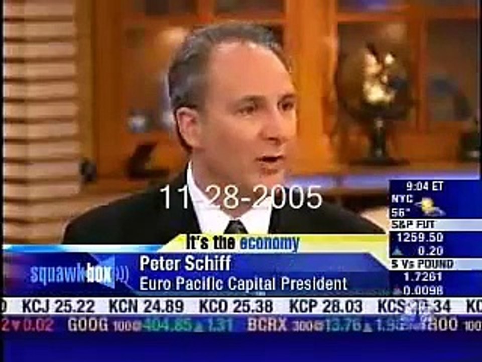Mark Haines vs Peter Schiff "who cares about the price of gold?"
