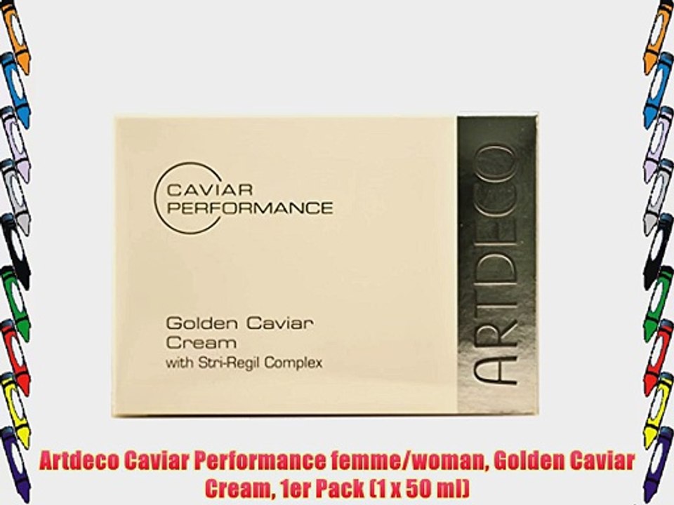 Artdeco Caviar Performance femme/woman Golden Caviar Cream 1er Pack (1 x 50 ml)