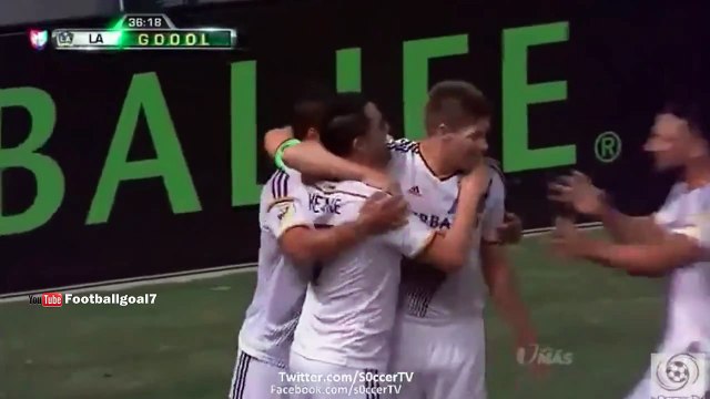 Steven Gerrard first goal in MLS - LA Galaxy vs San Jose Earthquakes 2-2 MLS