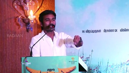 ​DHANUSH in MAARI Press Meet _ Producer R Radikaa Sarathkumar _ Maari film _ Radaan Stars