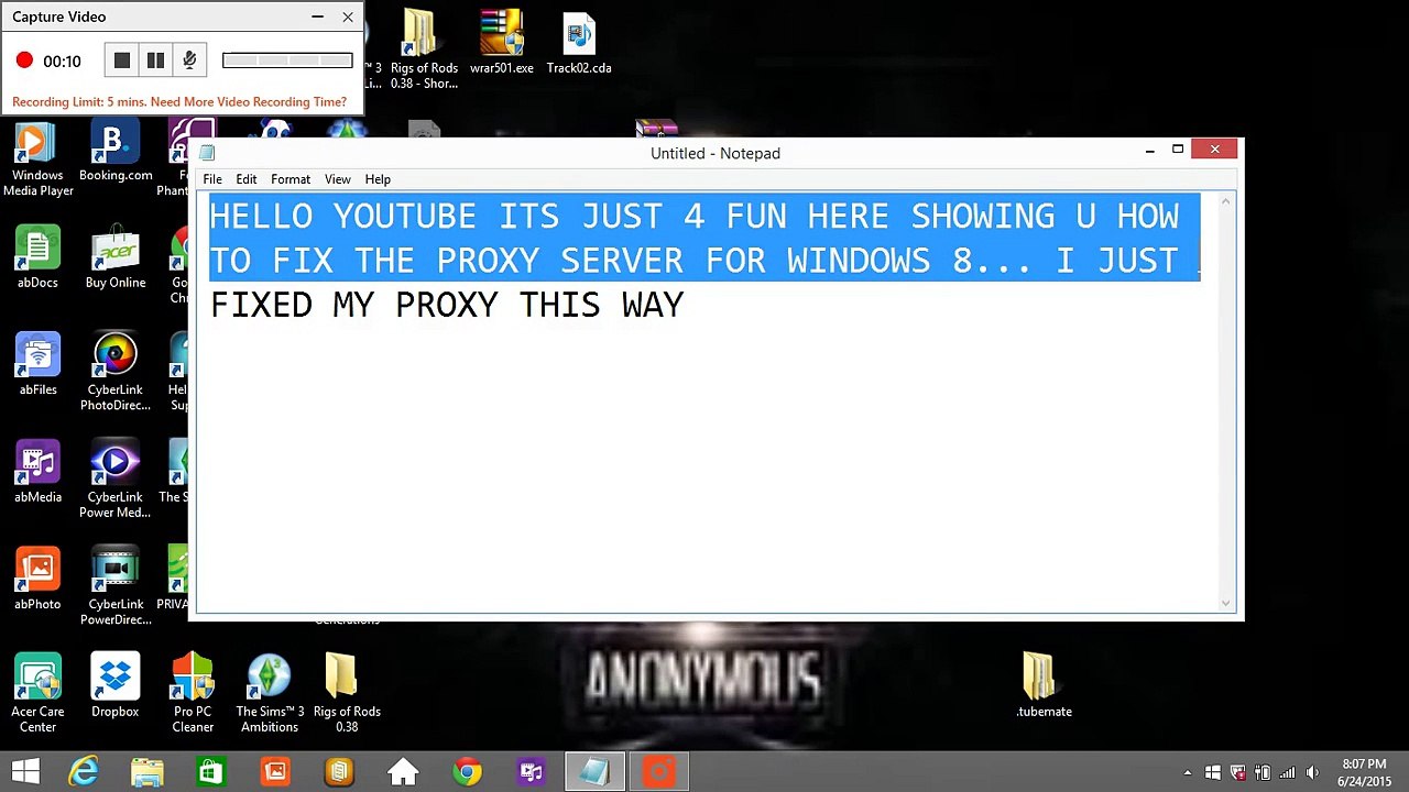HOW TO FIX PROXY SERVER WINDOWS 8