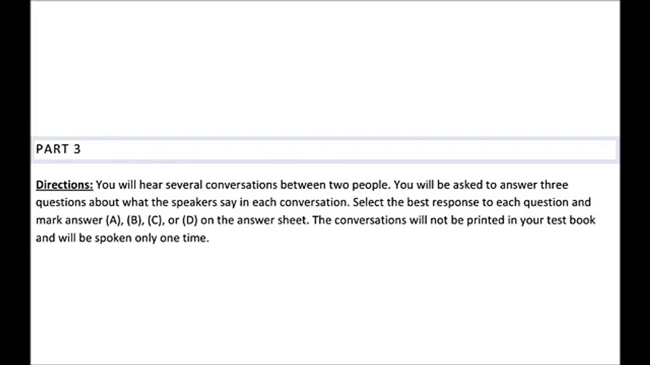 Student - TOEIC Listening Practice 2