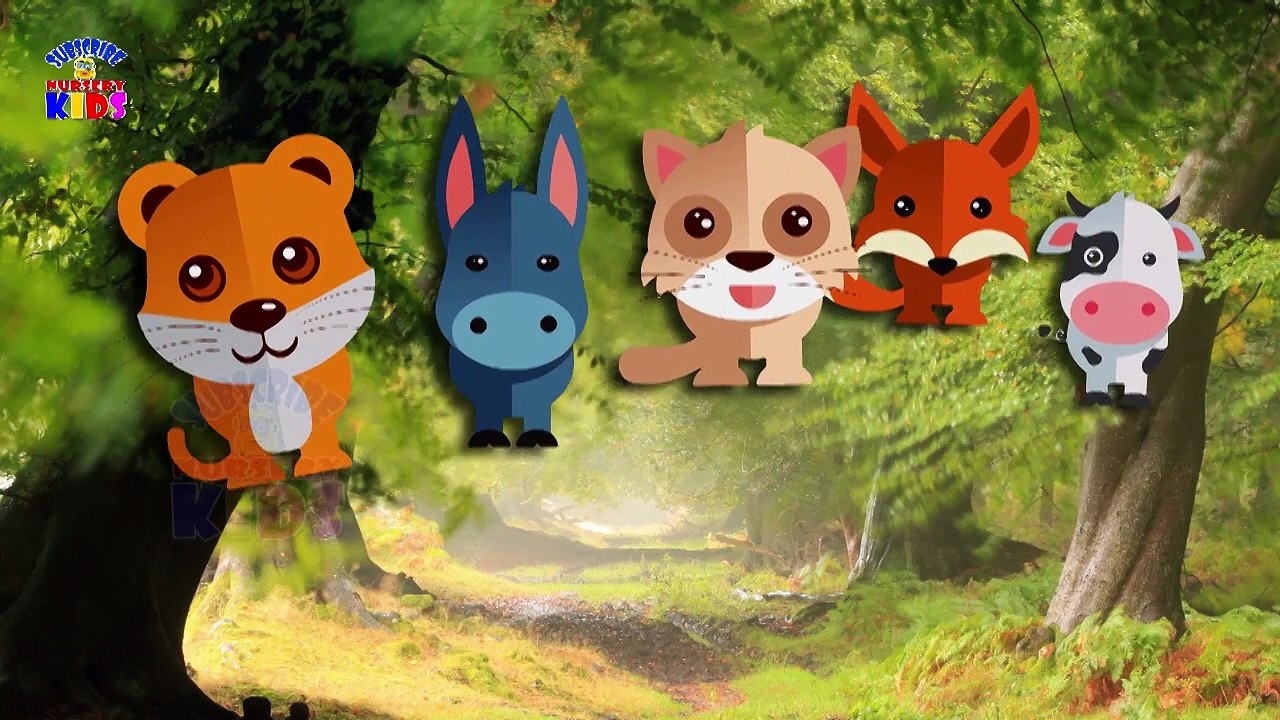 Cute Animals Cartoons For kids ( Finger Family Collection ) Nursery kids rhymes