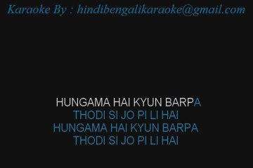 Hungama Hai Kyun Barpa - Karaoke - Ghulam Ali - Millenium - Sample