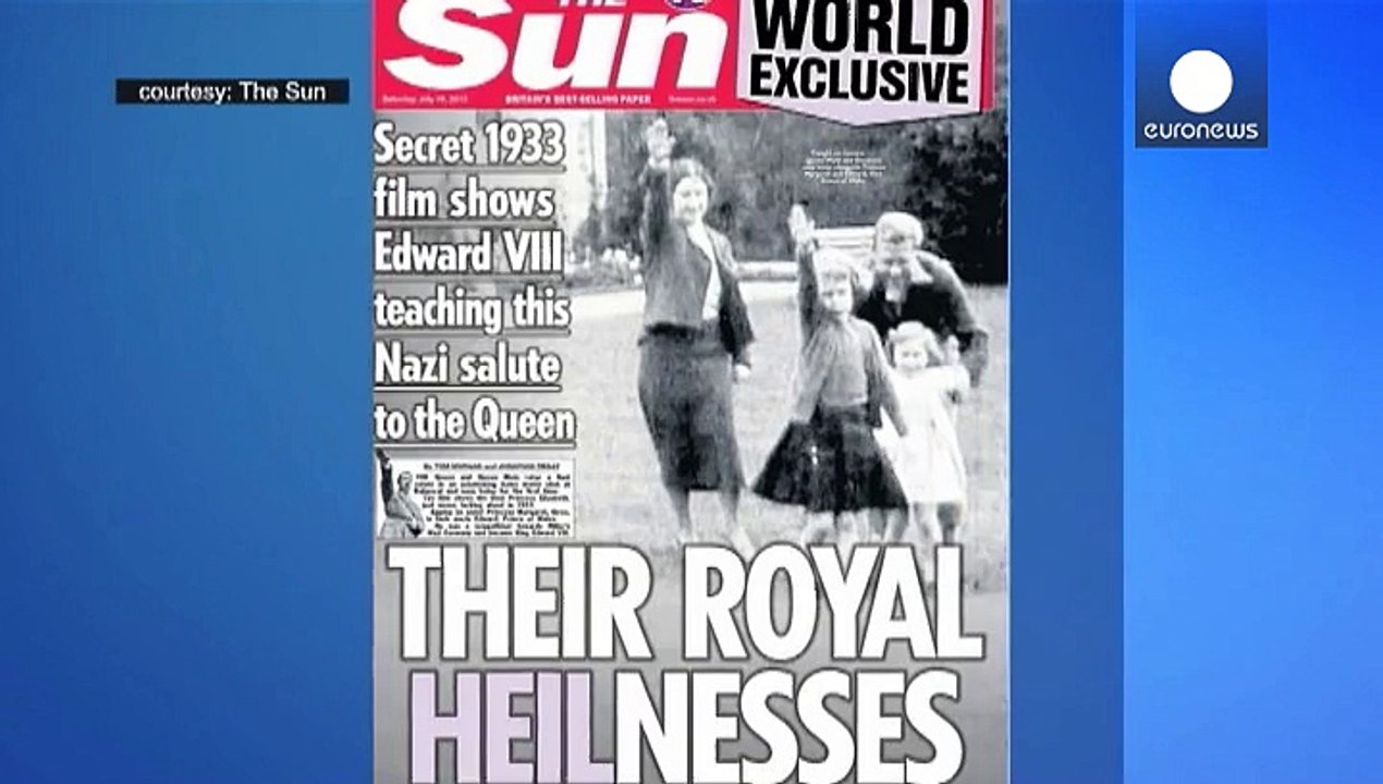 Vidéo de la future reine Elizabeth II faisant le salut nazi à six ans