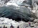 Franz Josef Glacier Collapse Calving (Close to Fox Glacier)