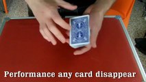 Magic trick revealed any card disappear card trick tutorial