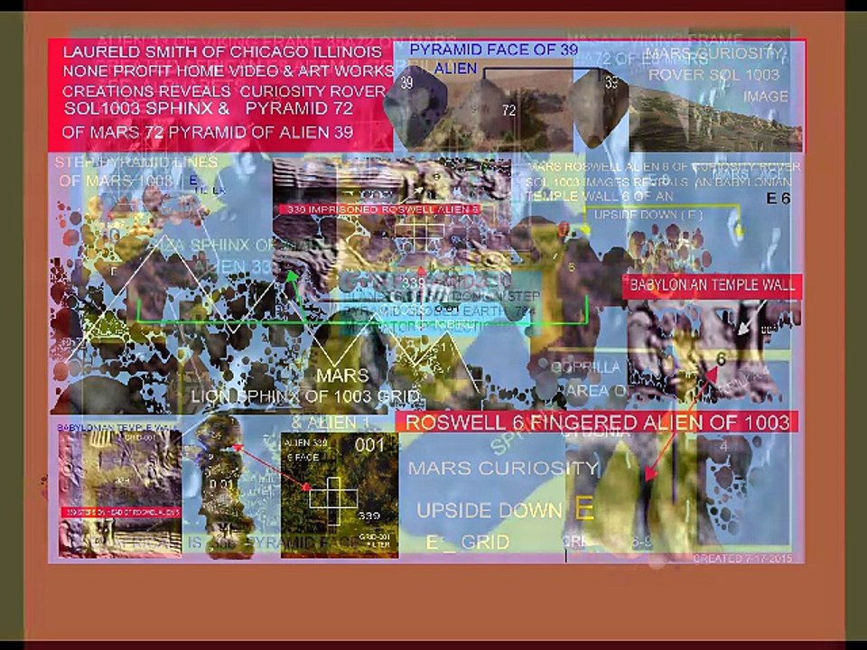 ORIGINAL NASA'SCURIOSITY ROVER  SOL1003 ALIEN  RA3 SPHINX &6 FINGERED ROSWELL IMAGE 6