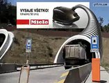 Creative vacuum tunnel ad in Slovakia Clip