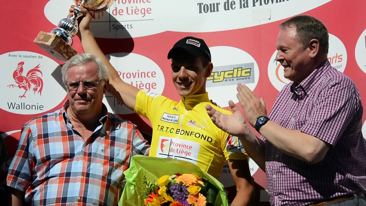 Cérémonie protocolaire finale du Tour de Liège