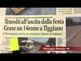 Tensioni a Roma per l'arrivo dei migranti, Rassegna Stampa 18 Luglio 2015