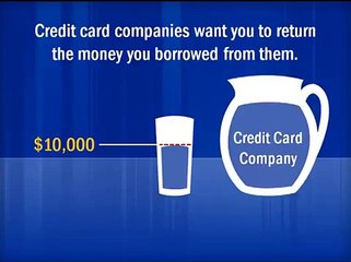 Credit Card Debt Explained With a Glass of Water