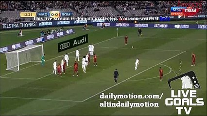 Totti Fantastic Free Kick Chance Real Madrid 0-0 AS Roma