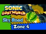 Sonic Lost World (WiiU) Gameplay Walkthrough - Sky Road - Zone 4 -