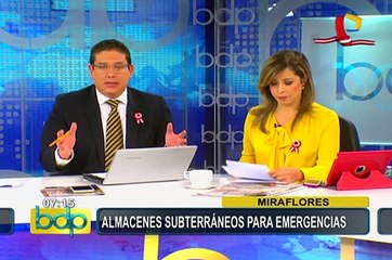 Miraflores: crean almacenes subterráneos para casos de emergencia