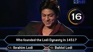KBC 3 Hilarious Contestant wid Shah Rukh Khan