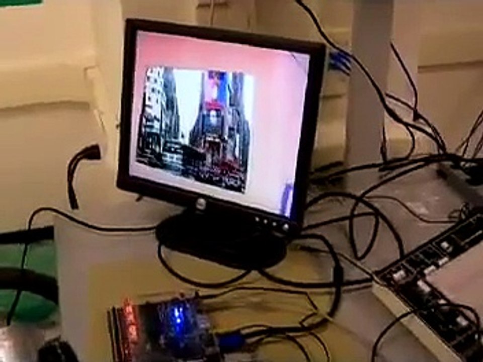 Video chroma-key overlay on FPGA