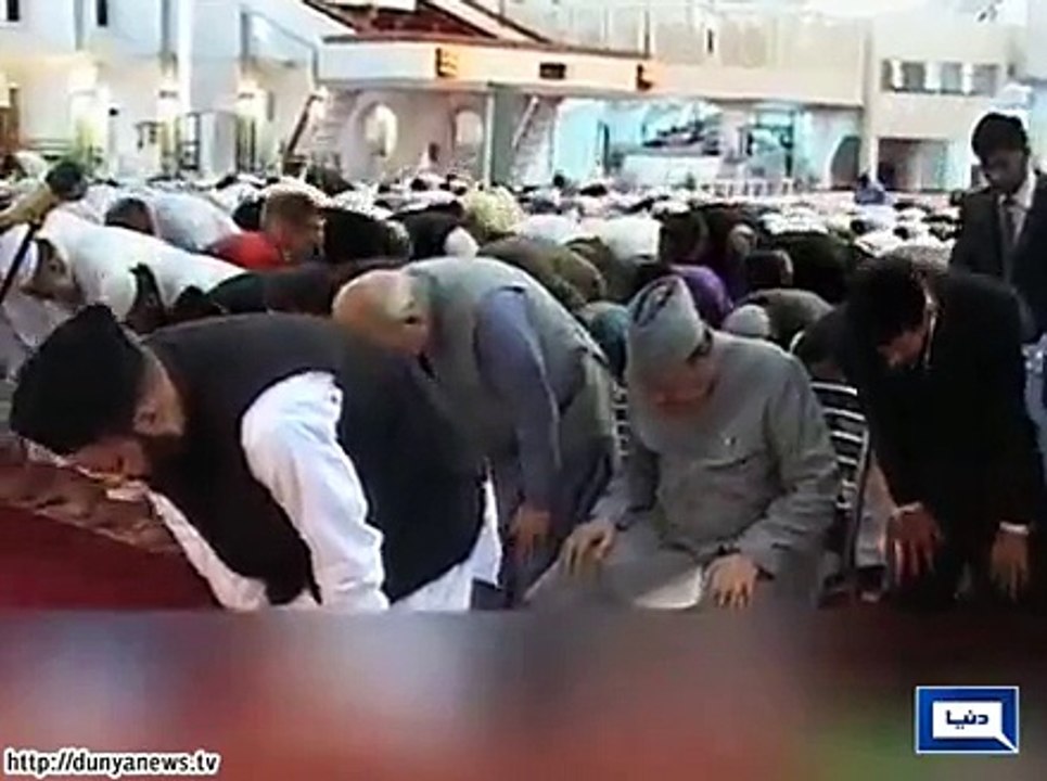 Hundreds of people miss Eid prayer due to strict security for President at Faisal Mosque