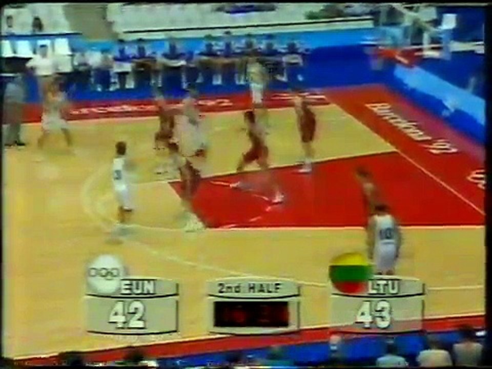 Lithuania vs EUN 82-78 Barcelona 1992 Bronze medal match