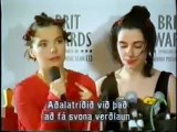 Björk & Pj Harvey Backstage Brit Awards