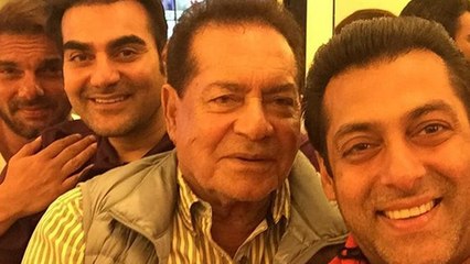 EID Selfie Salman, Arbaaz, Sohail strike a pose with Father Salim!