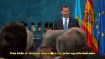 La farsa del aplauso preparado para el rey Felipe VI | Premios Príncipe de Asturias 2014
