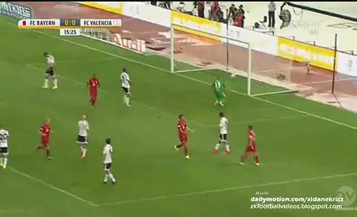 1-0 Thomas Müller Goal | Bayern Munchen v. Valencia 18.07.2015