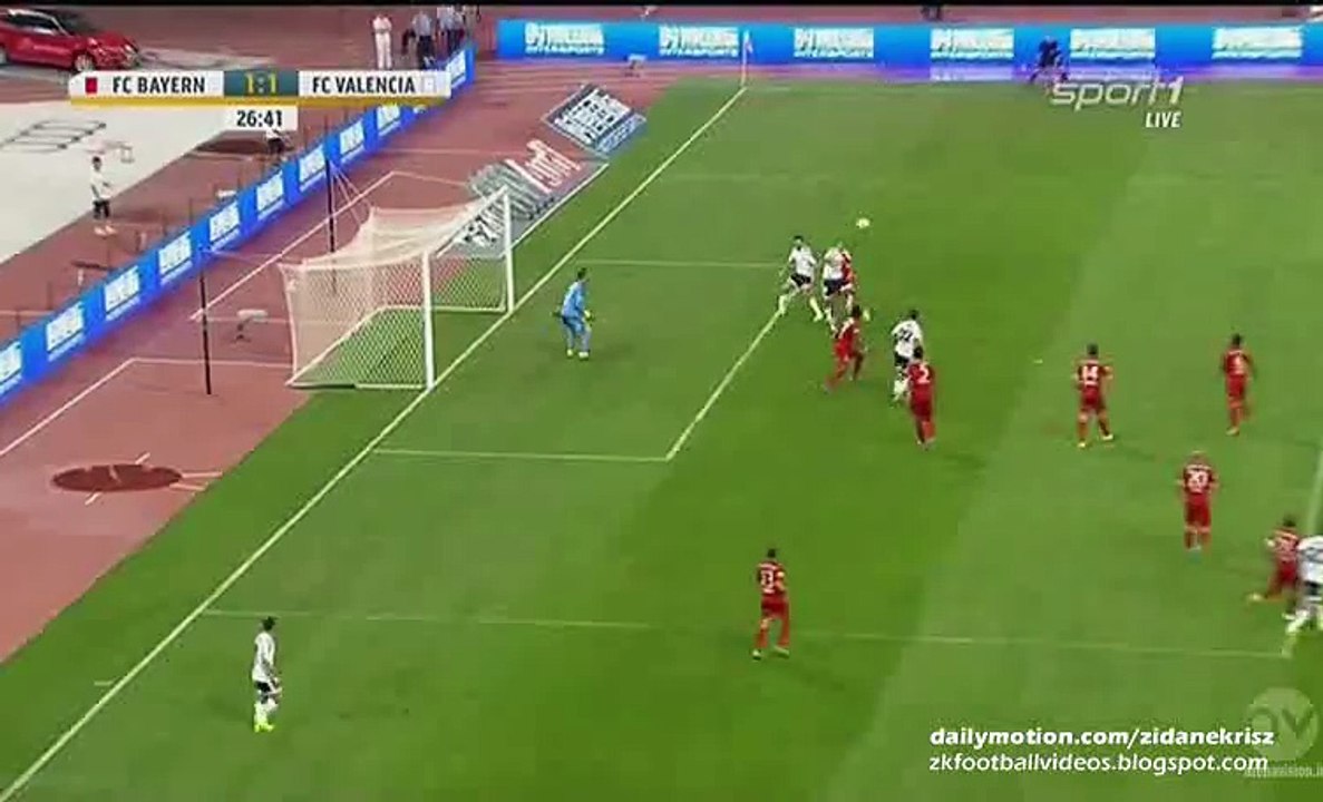 1-1 Rodrigo Goal - Bayern Munich v. Valencia - Friendly match 18.07.2015